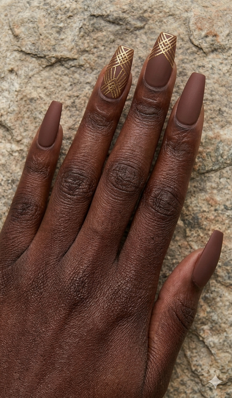 Nail art close up